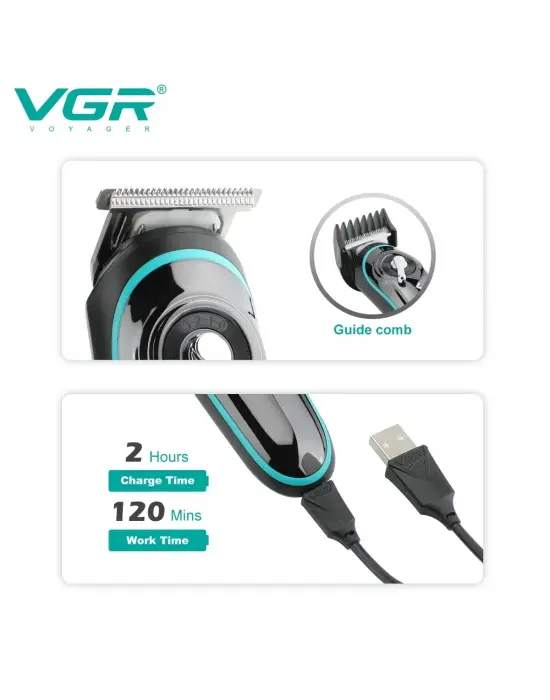 Vgr V-075 T Bıçak Sıfır Kesim Lcd Ekran Şarjlı Tıraş Makinesi