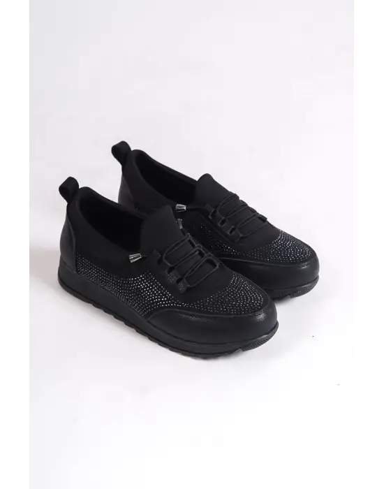 Klasik Bayan Babet Taş Detaylı Günlük Ayakkabı