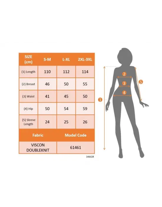 Omarı Viskon Midi Elbise Fermuar Detayıyla