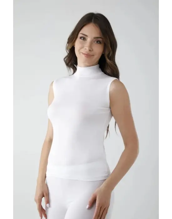 Omarı Beyaz Sıfır Kol Balıkçı Body Şıklığı