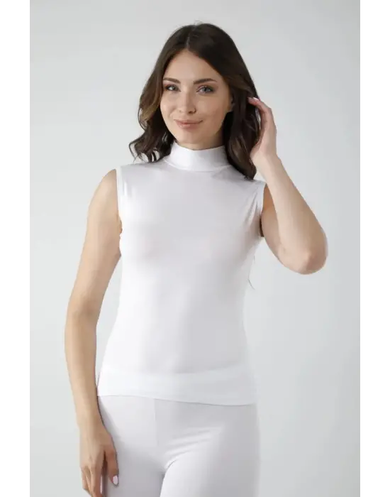 Omarı Beyaz Sıfır Kol Balıkçı Body Şıklığı