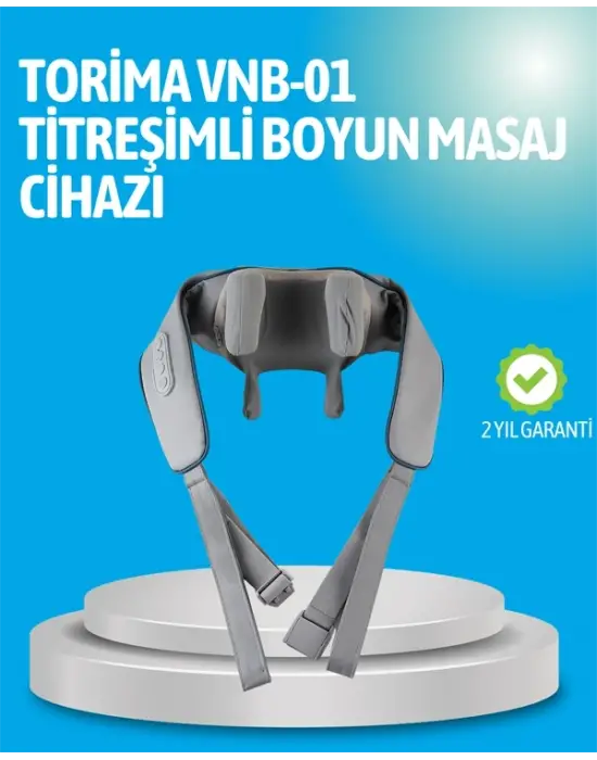 Vnb-01 Titreşimli Boyun Masaj Aleti Gri Renk