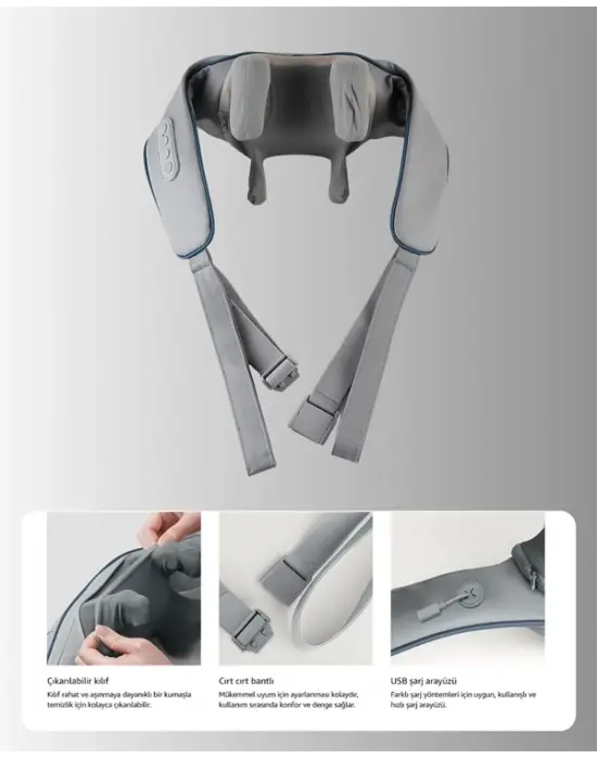 Vnb-01 U Tipi Ergonomik Boyun Masaj Cihazı