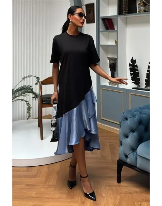 Volanlı Süprem Elbise 2864