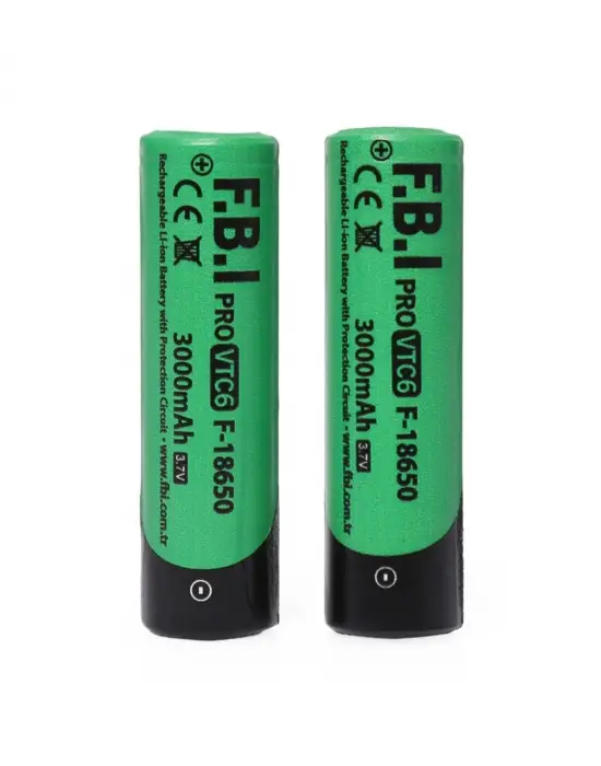 Vtc6 18650 3.7v 3000mah 30a Li-ion Şarjlı Pil + Pil Taşıma Kutusu 2li Set