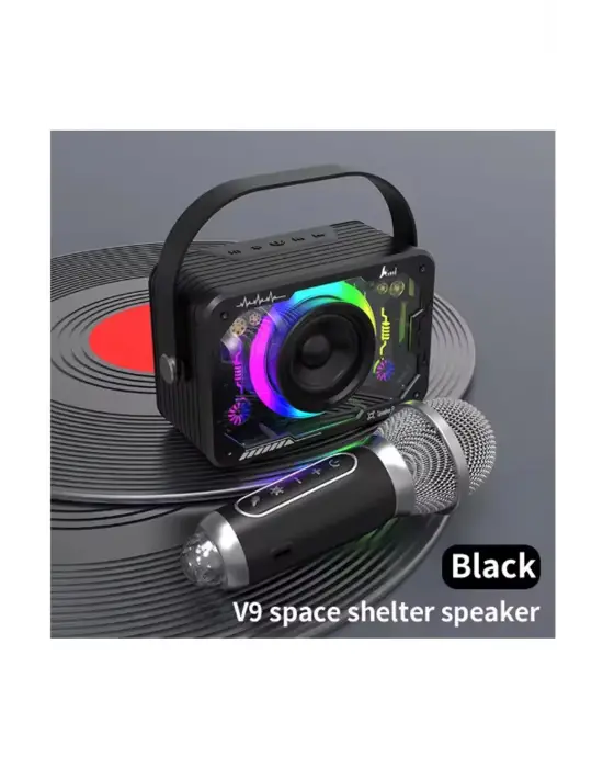 Vtn-82 Taşınabilir Kablosuz Işıklı Bluetooth Hoparlör Ses Değiştirme Özellikli