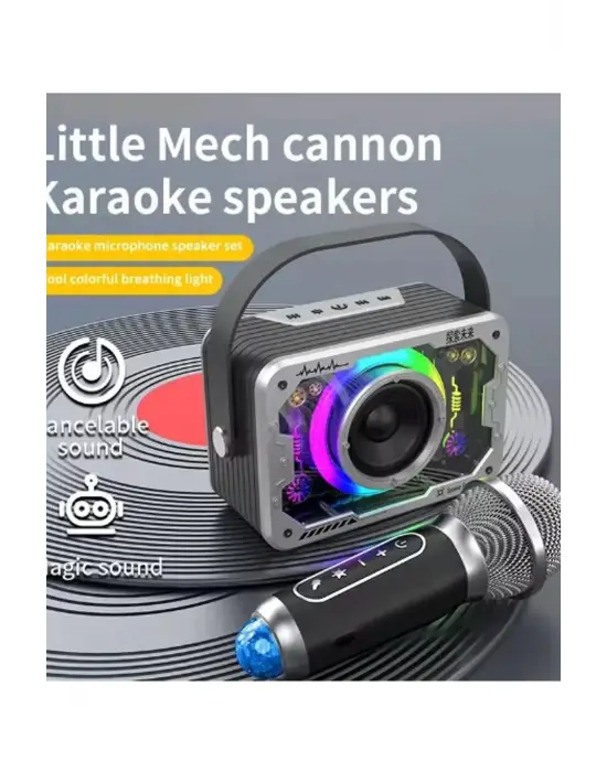 Vtn-82 Taşınabilir Kablosuz Işıklı Bluetooth Hoparlör Ses Değiştirme Özellikli