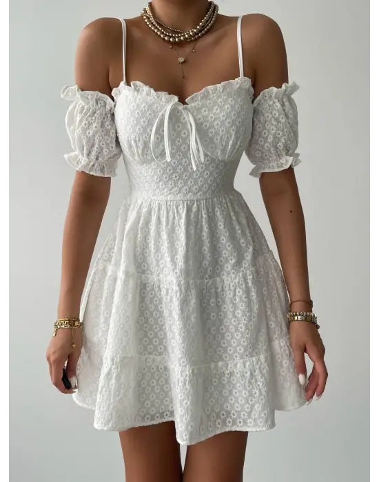 Omarı Siyah Mini Elbise Kolsuz Vücut Hatlarına Oturan