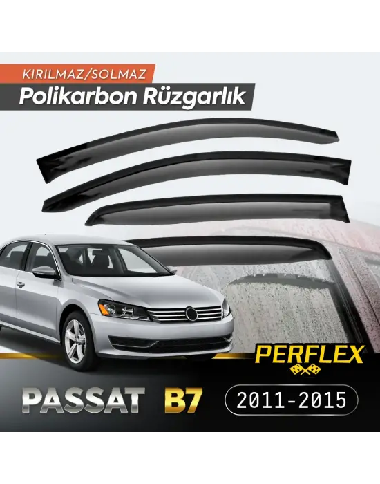 Vw Passat B7 2011-2015 Cam Rüzgarlığı V2 Düz