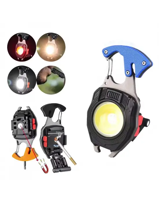 W-5147 Profesyonel Çok Fonksiyonlu Anahtarlıklı Kamp Feneri