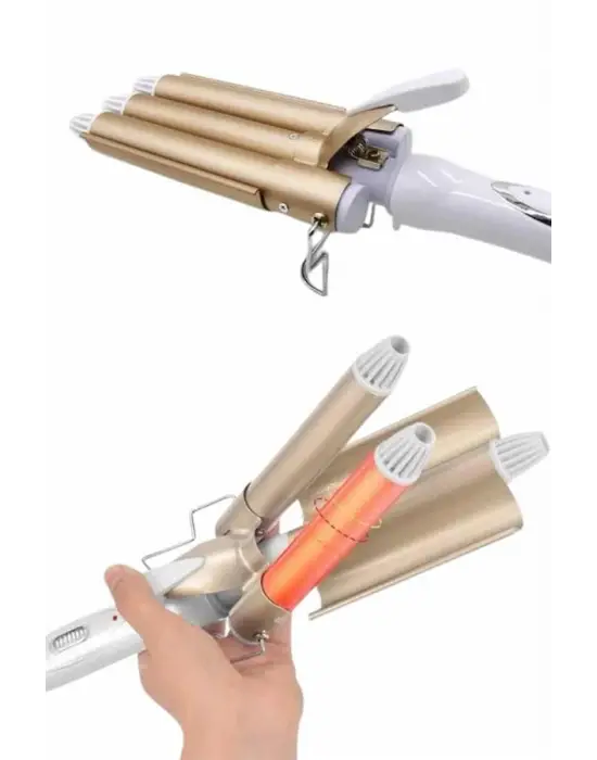 Wag Maşa Profesyonel Saç Şekillendirici İyon Özellikli Isı Kademeli