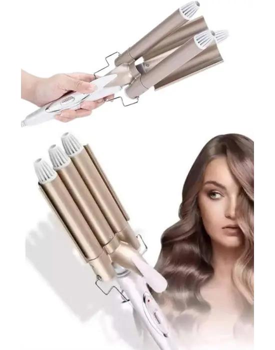 Wag Maşa Profesyonel Saç Şekillendirici İyon Özellikli Isı Kademeli