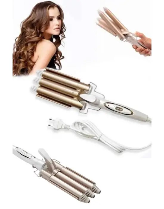 Wag Maşa Yeni Nesil Yüksek Isı Ayarlı Seramik Kaplama Saç Şekillendirici Doğal Bukle