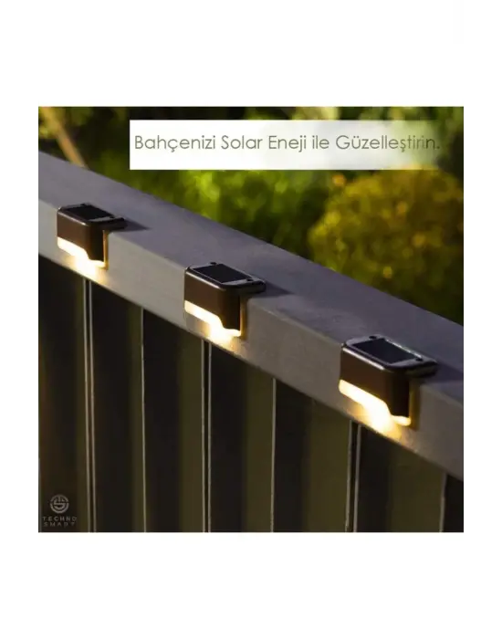 Waterproof Solar Merdiven Lambası 4 Adet