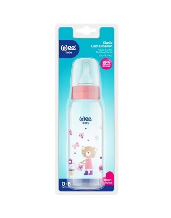 Omarı Klasik Cam Biberon 250 ml - Bebekler İçin Yüksek Kaliteli Sağlıklı Seçenek