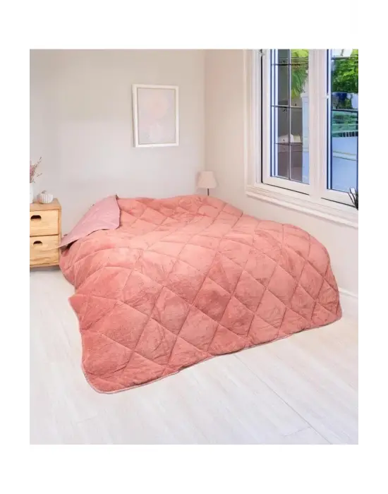 WELSOFT YORGAN ÇİFT KİŞİLİK YORGAN 200*220 ÇİFT TARAFLI-Çok Renkli