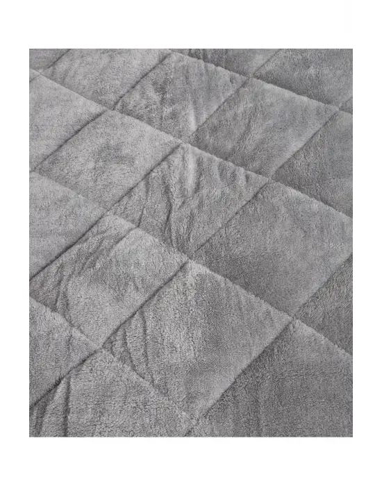 WELSOFT YORGAN ÇİFT KİŞİLİK YORGAN 200*220 ÇİFT TARAFLI-Gri