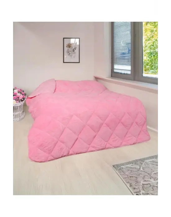WELSOFT YORGAN ÇİFT KİŞİLİK YORGAN 200*220 ÇİFT TARAFLI-Pembe
