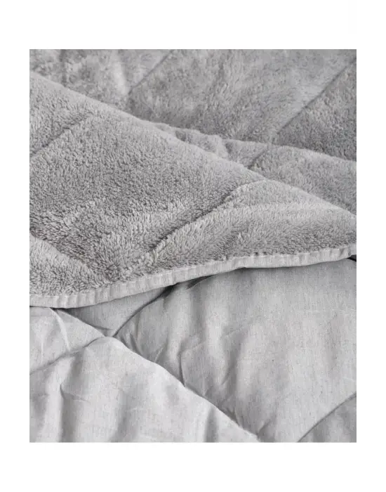 WELSOFT YORGAN TEK KİŞİLİK 155*220 YORGAN-Gri