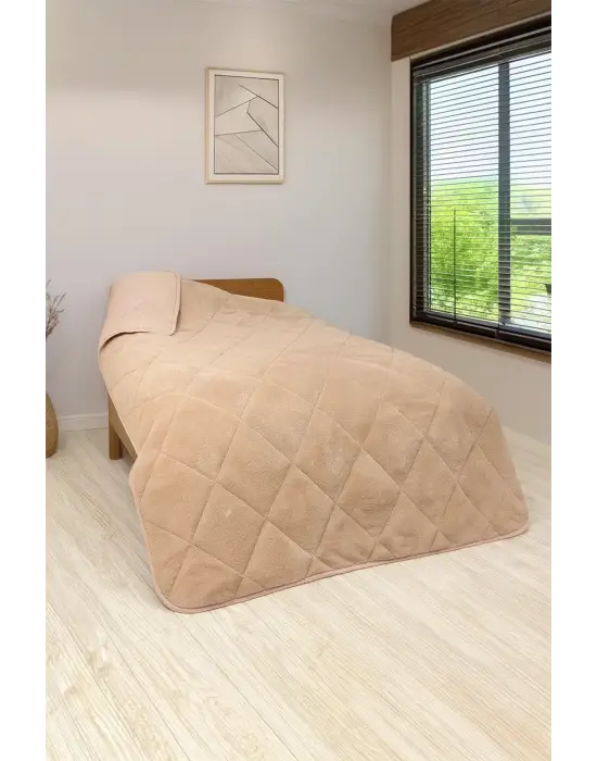 WELSOFT YORGAN TEK KİŞİLİK 155*220 YORGAN-Kahverengi