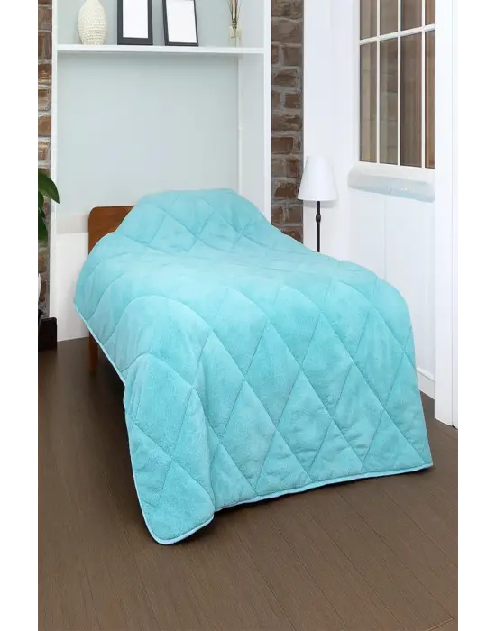 WELSOFT YORGAN TEK KİŞİLİK 155*220 YORGAN-Turkuaz