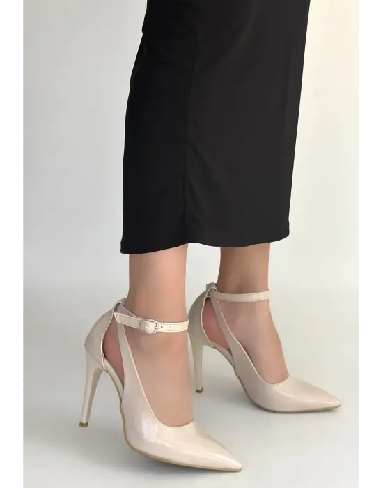 Wenni Bej Rugan Stiletto Ayakkabı