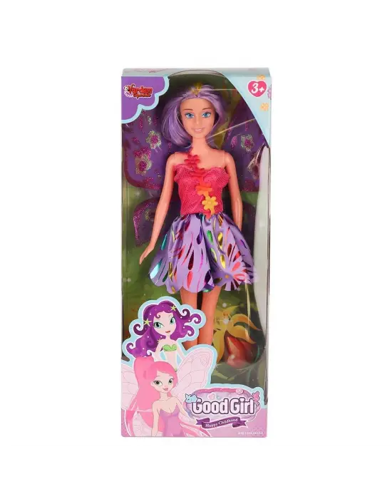 Omarı Siyah Elbisesi ile Zarif Kanatlı Peri Bebek