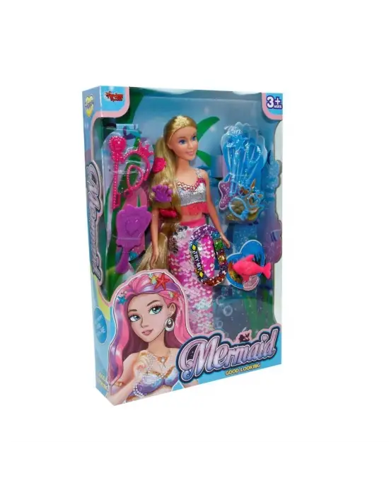 Omarı Deniz Kızı Oyuncak Seti ve Aksesuarları Kutulu Ambalajda