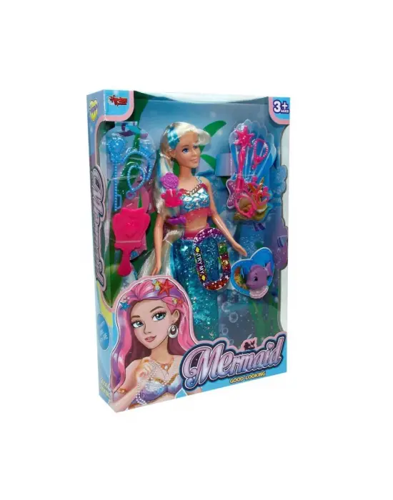 Omarı Deniz Kızı Oyuncak Seti ve Aksesuarları Kutulu Ambalajda