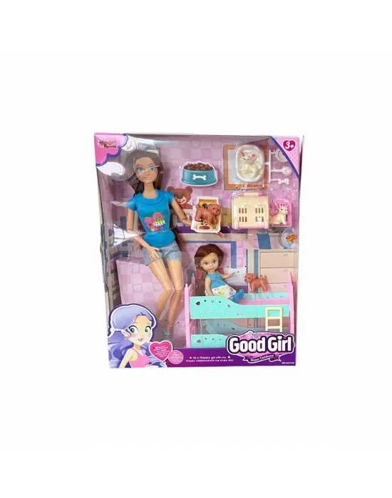 Omarı 29cm Aksesuarlı Ranzalı Bebek - Eğlenceli Oyuncaklar