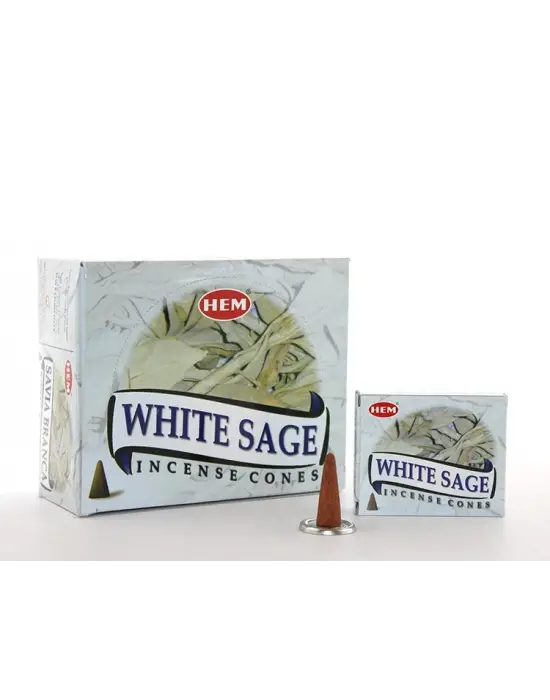 White Sage Aromalı Konik Tütsü
