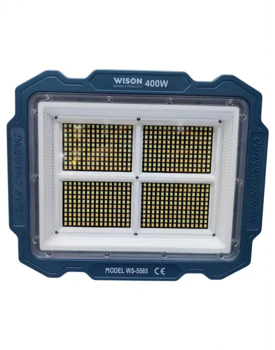 Wıson Ws-5585 Çok Fonksiyonlu 3 Solar Panelli 400w Spot Aydınlatma