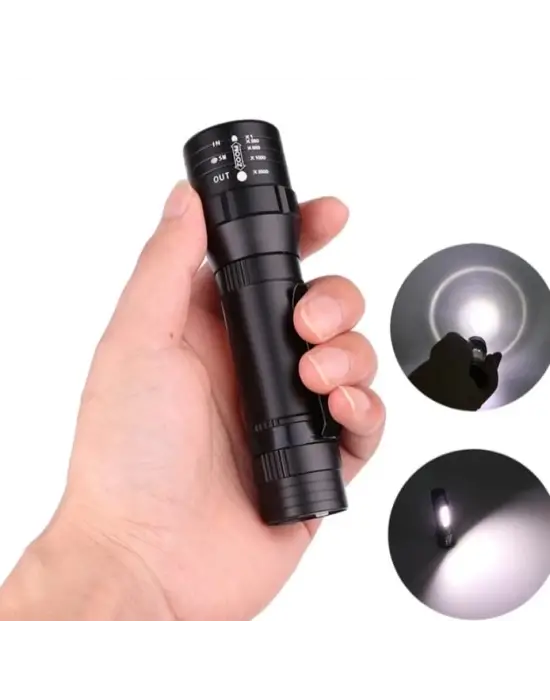 Wuben Wb-017 Zoomlu Şarjlı Cob Led Güçlü El Feneri