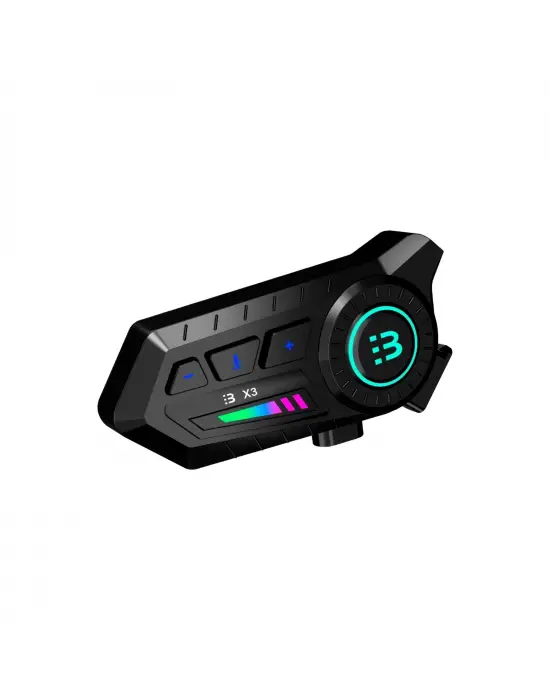 X3 Motor Kask Kulaklık Rgb Modlu Su Geçirmez 5.3 Bluetooth Intercom