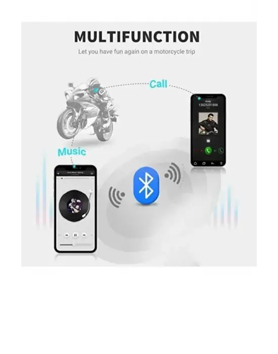 X3 Motor Kask Kulaklık Rgb Modlu Su Geçirmez 5.3 Bluetooth Intercom