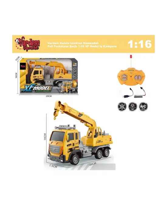 Omarı Kumandalı Şarjlı İş Makinesi - Pratik ve Güçlü Çalışma Deneyimi