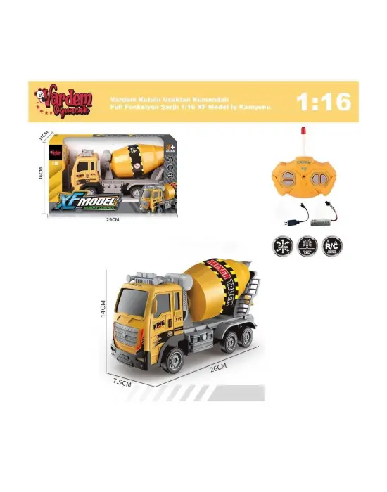 Omarı Kumandalı Şarjlı İş Makinesi - Pratik ve Güçlü Çalışma Deneyimi