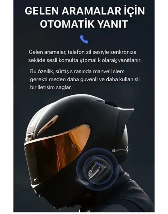 Y11 Bluetooth Kulaklık Mikrofonlu Motosiklet Kulaklığı İntercom Bt 5.3