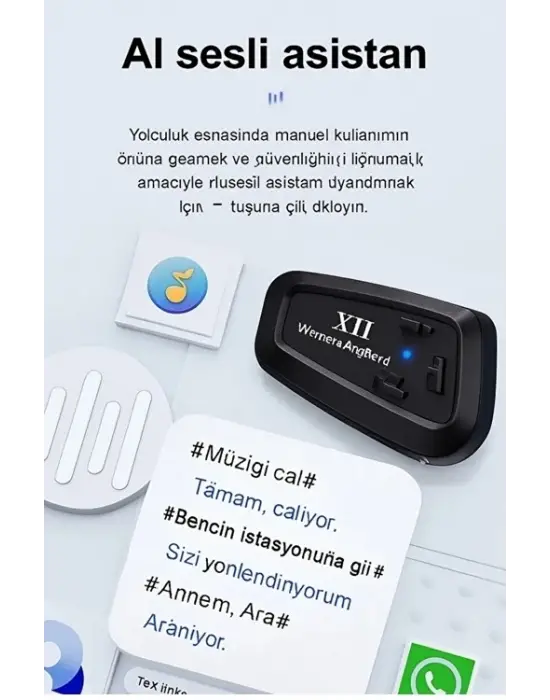 Y11 Bluetooth Kulaklık Mikrofonlu Motosiklet Kulaklığı İntercom Bt 5.3