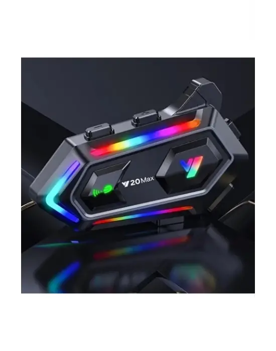 Y20 Max Motosiklet Bluetooth 5.3 Kask Intercom 2 Kişi 300 Metre Eşleşme Özellikli