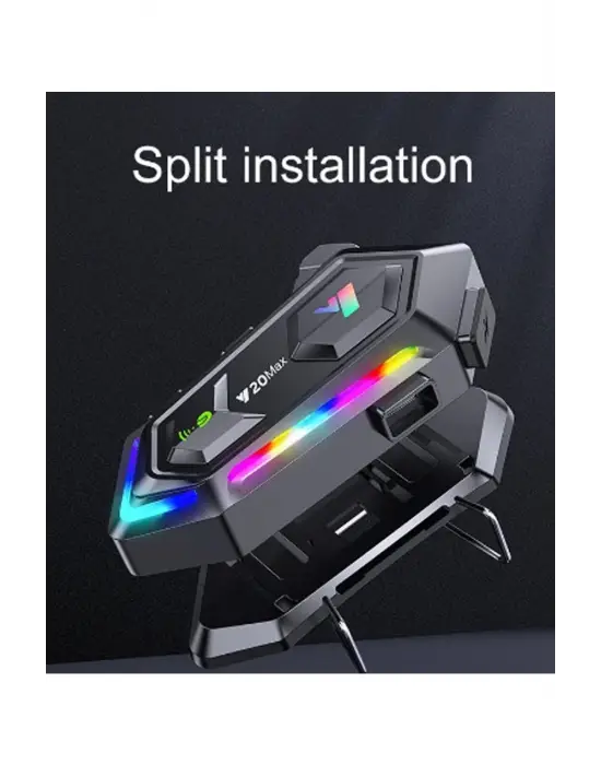 Y20 Max Motosiklet Bluetooth 5.3 Kask Intercom 2 Kişi 300 Metre Eşleşme Özellikli