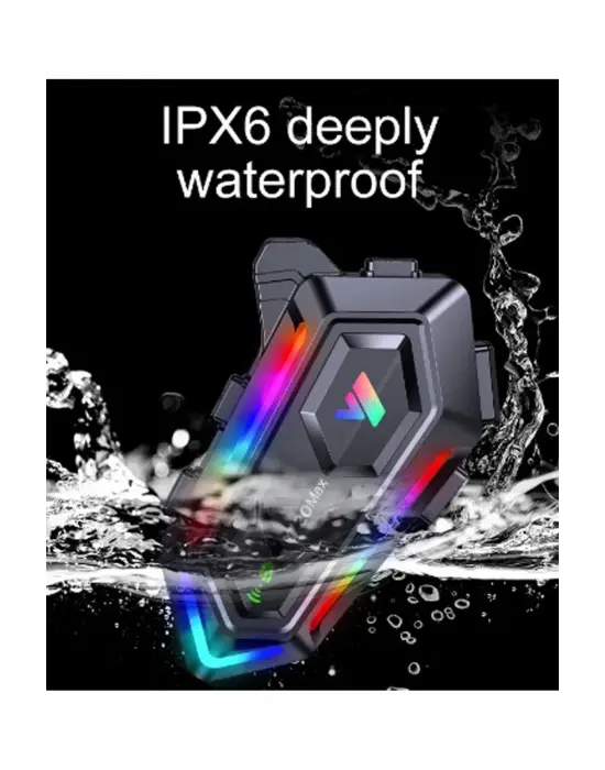 Y20 Max Motosiklet Bluetooth 5.3 Kask Intercom 2 Kişi 300 Metre Eşleşme Özellikli