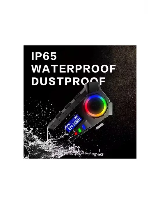 Y30 Kask Kulaklık Bluetooth Motosiklet Kulaklık Rgb Radyolu Intercom