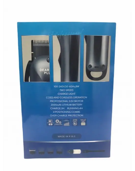 Omarı Profesyonel 4 Başlıklı Saç Sakal Traş Makinesi