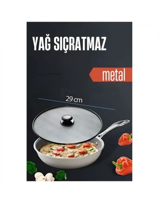 Yağ Kızartma Sıçratmaz Kapak 29 Cm