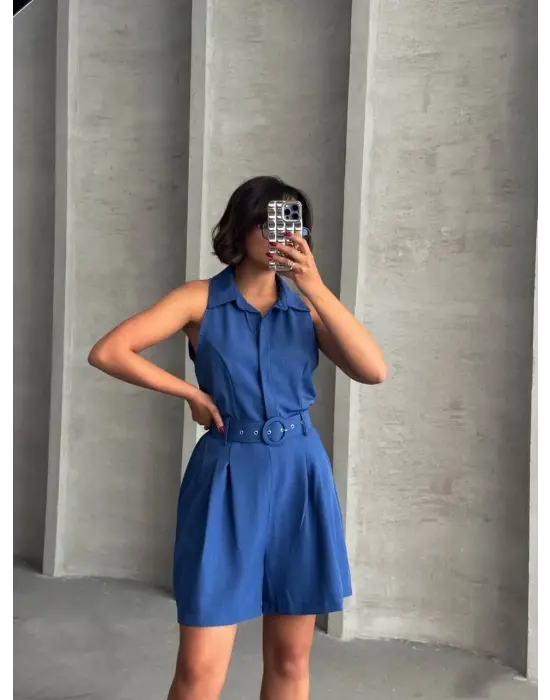 Modern Yakalı Tulum