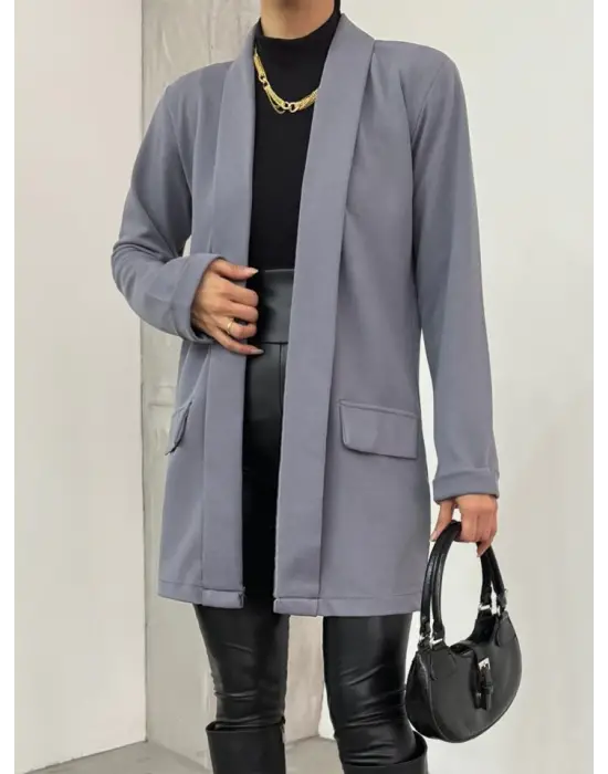 Omarı Modern Tasarım Ceket Gri Tonlarında