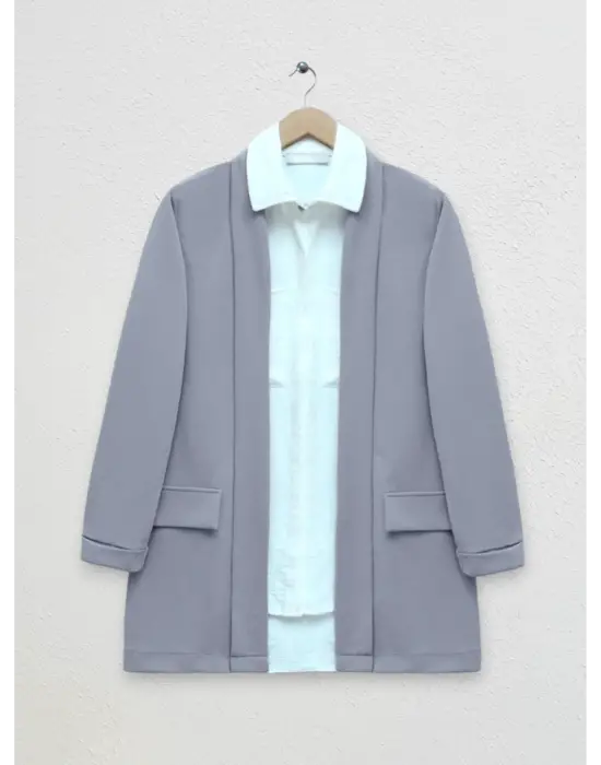 Omarı Modern Tasarım Ceket Gri Tonlarında