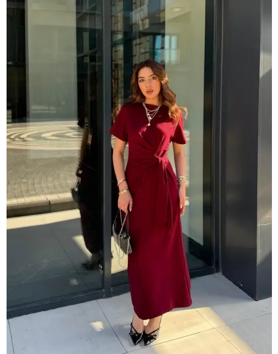 Omarı Viskon Iki Iplik Elbise