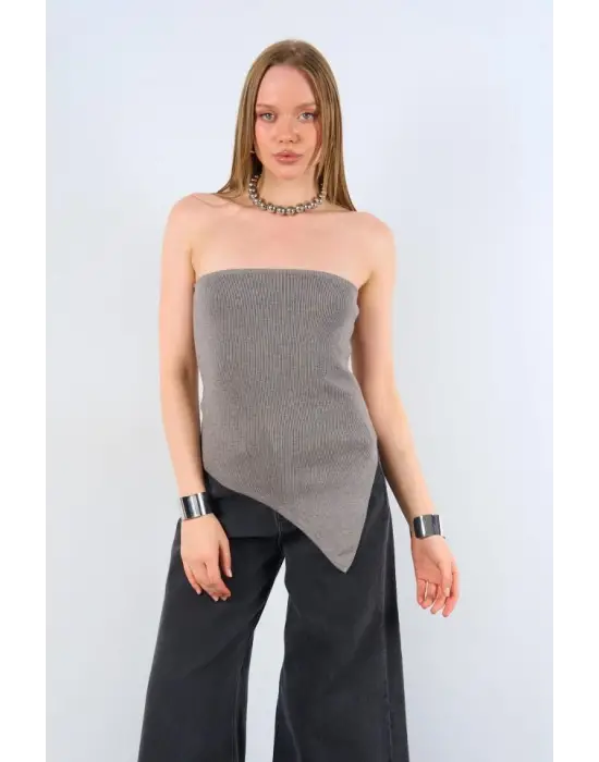 Yanı Uzun Atlet - Orta Gri